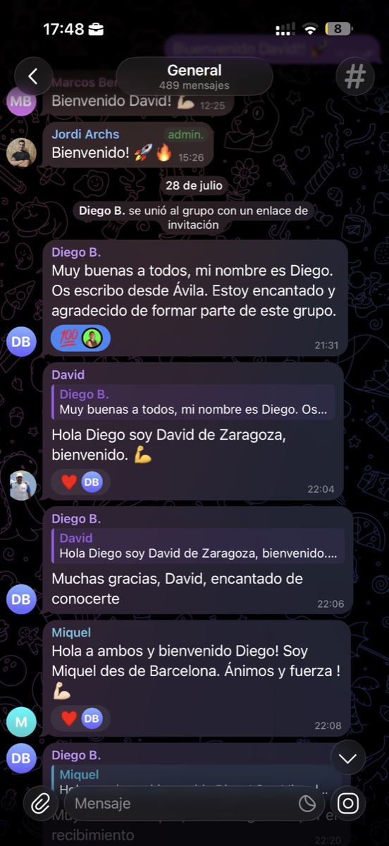 Comunidad exclusiva de jugadores del programa